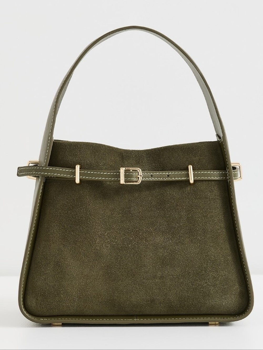 EXCELLENT SIMKHAI CLEO SUEDE BUCKET BAG - IVY